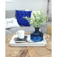 thumbnail image 3 of AuldHome Design Enamelware Rustic Trays (Set of 2, Small & Medium, White); Farmhouse Decor Rectangular Trays w/ Handles, 3 of 7
