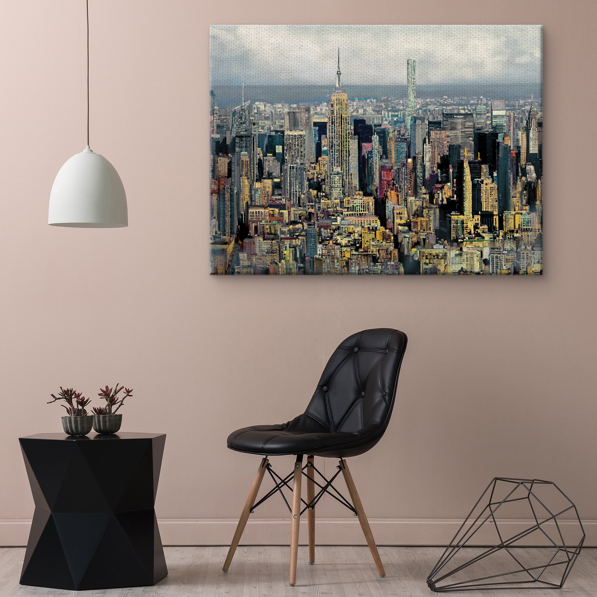 Fine Art Canvas New York State of Mind Skyline by Studio Arts Canvas Art Print