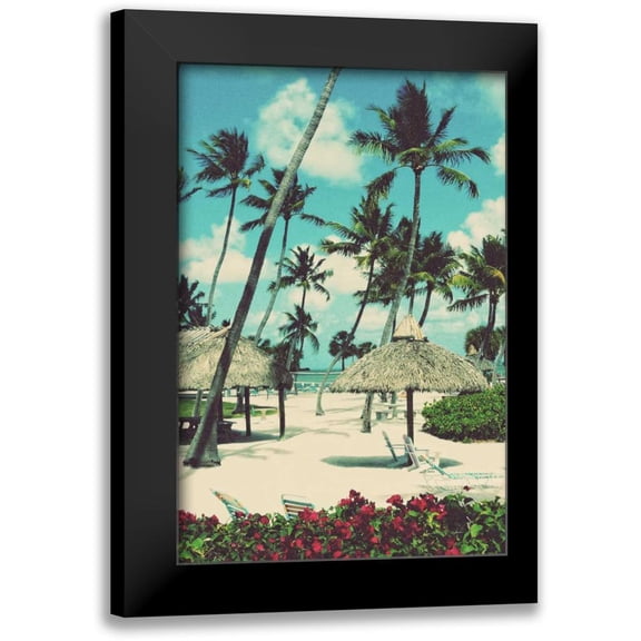 Peck, Gail 11x14 Black Modern Framed Museum Art Print Titled - Tropical Oasis