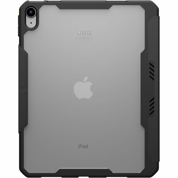 UAG iPad 11" A16 11th Gen 2025, 10.9" 10th Gen 2022 Case A3354 A3355 - Auto Wake/Sleep Folio Cover Multi-Angle Adjustable Stand Pencil Holder, Essential Armor Ice/Black