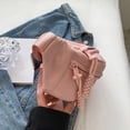 thumbnail image 4 of Bolso de pecho para mujer, riñonera de lona a la moda, riñonera, bolsas de viaje al aire libre (rosa), 4 of 9