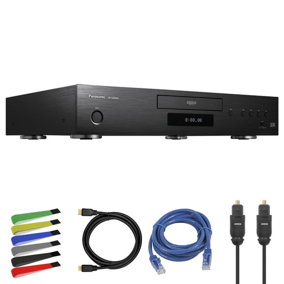 Panasonic DP-UB9000  HDR10 , 4K UHD Network Streaming Blu-ray Disc Player (DP-UB9000P1K) Bundle
