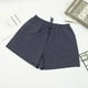 thumbnail image 2 of Pantalones cortos de lino y algodón de cintura alta para mujer, de verano, con cintura elástica, holgados, informales, de lino, adelgazantes, estilo coreano, pantalones de pierna ancha y finos de, 2 of 6