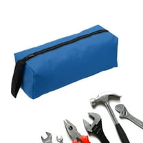 Uxcell Zipper Utility Tool Bag 11.8x4x4 Inch Multi-purpose Oxford Cloth Tote Tool Pouch Small Organize Bags, Blue