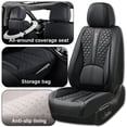 thumbnail image 4 of Fit for Jeep Grand cherokee 2018, Black Car Seat Covers, Premium Leather Full Set of 5 Seats Waterproof Protect and Upgrade Seats, Pet Car Seat Covers, 4 of 9