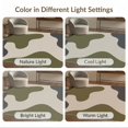 thumbnail image 7 of ODIKA 9'x12' Washable Area Rug Non-Slip, Chair-Friendly Olive and Charcoal Abstract Waves Modern Fluid Design with Curves for Dining Room, Basement, Large Office, 7 of 7