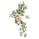 thumbnail image 1 of Guirnalda de flores artificiales, guirnalda floral, fondo rústico colgante, arco de boda, flor Rosa, 1 of 9