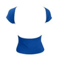 thumbnail image 5 of Tops for Women Trendy Scrub Jacket Older Couple Matching Shirts Workout Running Short Womens Two Fall Outfits Big Tall Women's Shirts Long Sleeve Yoga Set Ladies Tunic Tee Womens Casual Blue M, 5 of 5