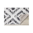 thumbnail image 5 of Novelle Home Meridian Grey Diamond Distressed Rug, 5 of 10