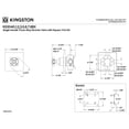 thumbnail image 5 of Kingston Brass KS3040BX  Single-Handle Three-Way Diverter Valve with Square Trim Kit in Matte Black, 5 of 9