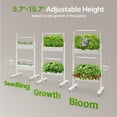 thumbnail image 4 of SUNCOZE 2-Tier Hydroponics Growing System Kit with 24 Pods – Full Spectrum Grow Lights Hydroponics System equipped with smart controller, Indoor Herb Garden Kit, 4 of 9
