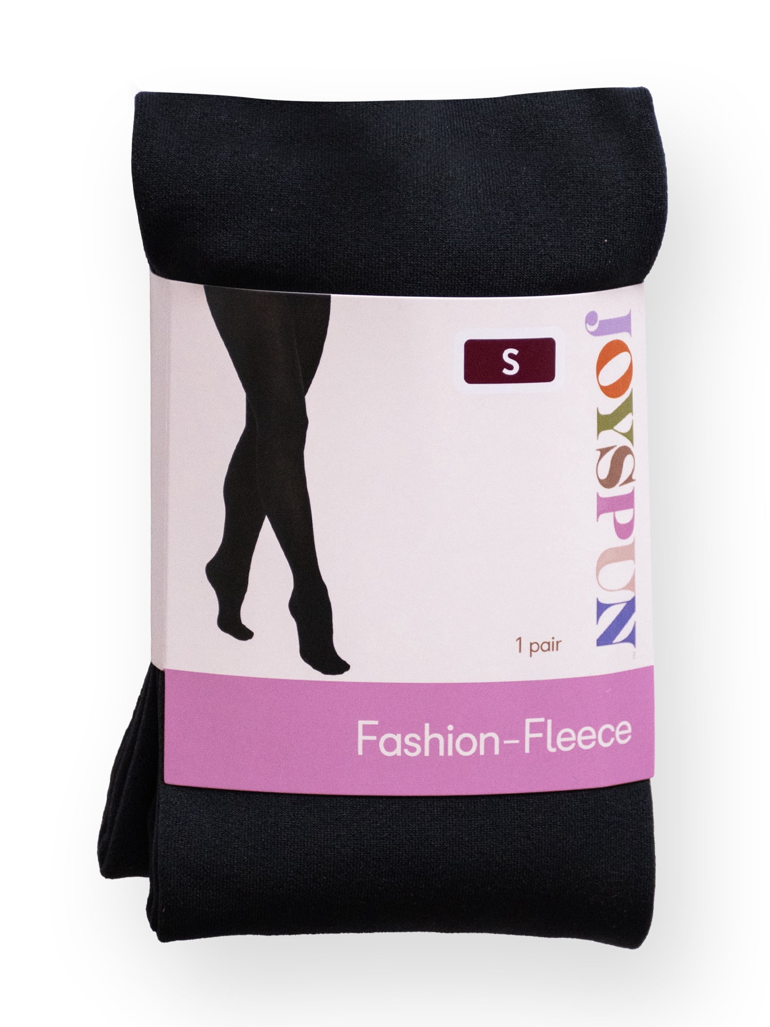 Joyspun Women's Footed Fleece Tights, Sizes S-3XL