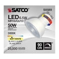 thumbnail image 6 of Satco 6.5w LED MR16 LED 3000K 40 deg. beam spread GU10 base 120 volts, 6 of 11