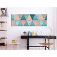 thumbnail image 2 of Tiptophomedecor Stretched Canvas Zen Art - Oriental Triangles Narrow - Stretched & Framed Ready To Hang Art, 2 of 4