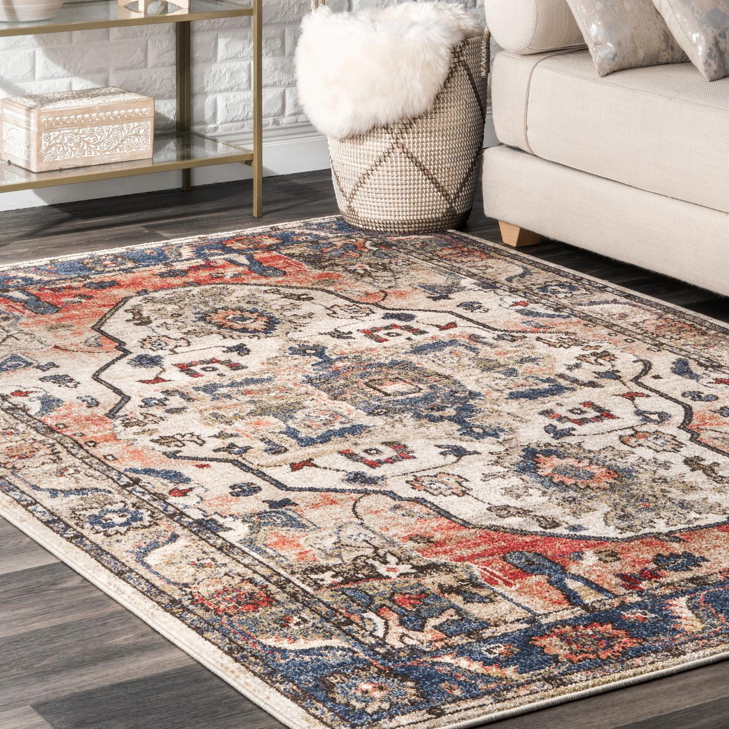 nuLOOM Transitional Brianna Medallion Area Rug or Runner