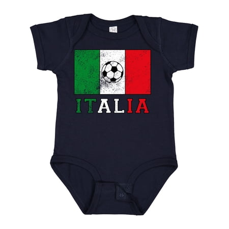 Inktastic Italian Soccer Boys or Girls Baby Bodysuit
