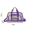thumbnail image 2 of Transparent Short Travel Bag, Sports Gym Bag Large Capacity Hand Luggage Swimming Bag Messenger Bag,Clear Vinyl Beach Bag, Ball Game Concert Clear Tote Shoulde, Tote Bag for Women & Men, 2 of 6