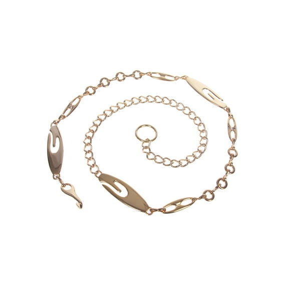 Women's Hook on Fashion Metal Chain Belt