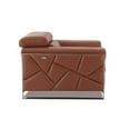 thumbnail image 3 of Titan Furnishings Modern Genuine Italian Leather Sofa Set in Camel Brown, 3 of 17