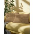 thumbnail image 5 of Outdoor Pillows Waterproof, Farmhouse Bedding Throw Pillows with Insert for Couch Sofa Bed, Country Chic Plaid Gingham Burlap Texture 12x20 Inch Pillowcases Decorative Camping Patio Pillow Set of 1, 5 of 8