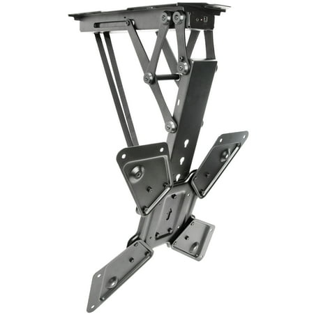 Ceiling Television Mount VIVO Electric Motorized Flip Down Pitched Roof Ceiling TV Mount for 23