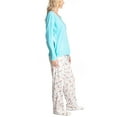 thumbnail image 3 of Goodnight Kiss Magic 3's Fleece Pajama Set with Slippers, Turquoise/Dachshund, X-Large, 3 of 4