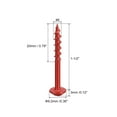 thumbnail image 2 of #8x1-1/2" Pocket Hole Screws, 50 Pack Square Drive Self Tapping Wood Screws, Red, 2 of 6