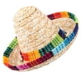 thumbnail image 3 of Mini sombrero de paja para fiesta para mascotas pequeñas/cachorro/gato con ajuste de cuerda de algodón, 3 of 7