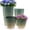Black and Dark Green, variant on FIASON 4 Pack Large Plastic 24/21/12/10" H Sunset Red Tall Planters,Tall Plant Pots for Outdoor Indoor with Shelf Inset, Glossy Smooth Finish Large Flower Pot with Drainage Holes and Breathable mesh