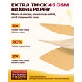 thumbnail image 4 of Katbite 265Pcs 10x15 inches Parchment Paper Sheets, Heavy Duty Unbleached Baking Paper, 4 of 12