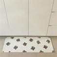 thumbnail image 3 of Felpudo de baño de PVC ecológico, cuadrado, antideslizante, suave, para cocina, hogar, diseño de oso, 40 x 60 cm (15,7 x 23,6 pulgadas), 3 of 5