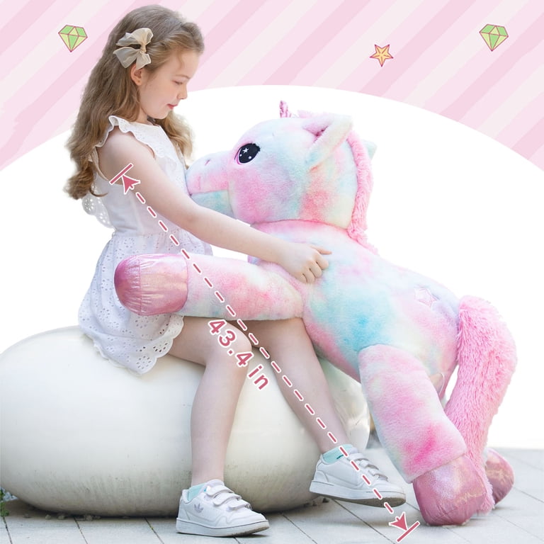 MaoGoLan Giant Unicorn Plush Toy, 43-Inch, Pink photo 3