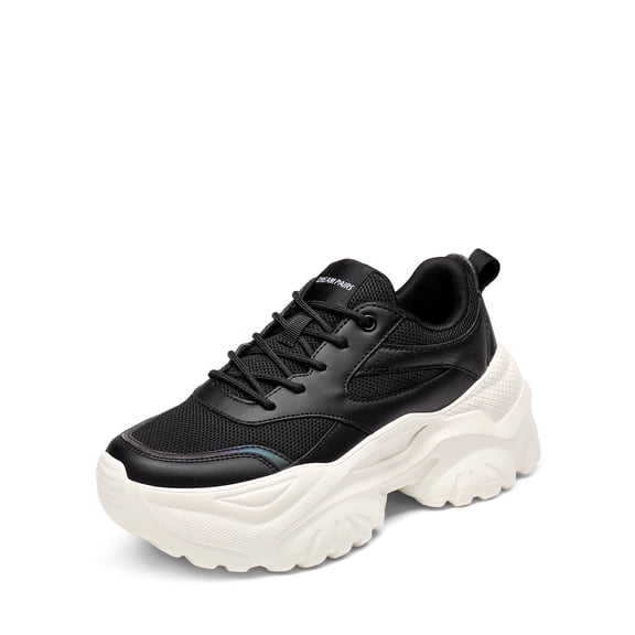 DREAM PAIRS Women's Fashion Chunky Sneakers, Slip on Dad Shoes Comfortable Platform Sneakers for Women
