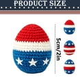 thumbnail image 3 of 3Pcs Independence Day style Handmade Water Drop Ball Sandbag,Hand-Crocheted Juggling Balls for Beginners and Adults, Durable Cotton Kick Sandbags for Outdoor Games, Party Favors, Hand Exercise, 3 of 7