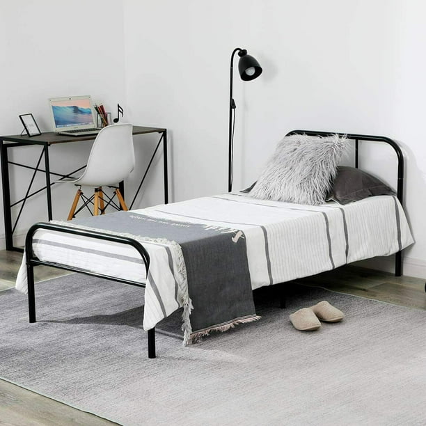 Voilamart Metal Twin Bed Frame No Box Spring Needed Single Bed with ...