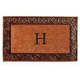 thumbnail image 1 of Home & More 10003BRNZH Prestige Bronze Monogram Doormat (Letter H), 1 of 1