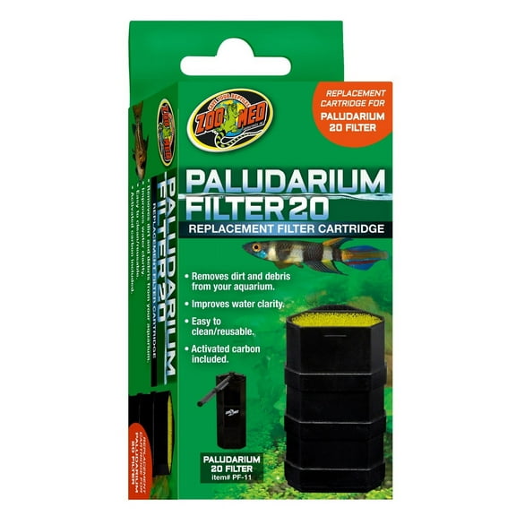 Zoo Med Paludarium 20 Replacement Filter Cartridge [Reptile Filter Cartridges and Media, Reptile Supplies] 1 count