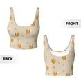 thumbnail image 5 of Picia Squirrel Animal Sports Bra for Women,Padded Strappy Sports Bras Medium Support Yoga Bra with Removable Cups,Running Yoga Bra-Medium, 5 of 9