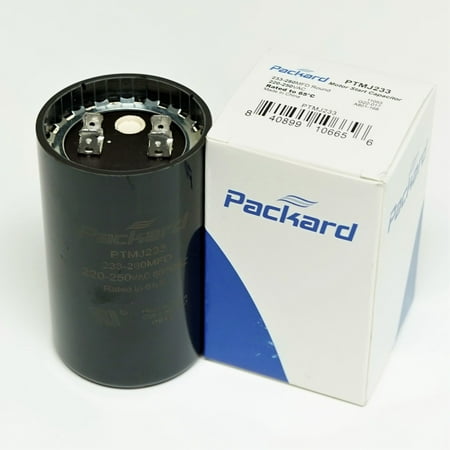 

Packard PTMJ233 Motor Start Capacitor. 233-280 MFD UF / 220-250 VAC