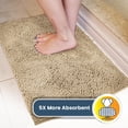 thumbnail image 4 of ® Shown on TV – Super Absorbent Microfiber Dog Door Mat for Muddy Paws, Non-Slip Washable Pet Rug, Quick Dry Chenille Entryway Carpet, Machine Washable Indoor Outdoor mat, Grey 30"x19", 4 of 5