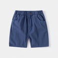 thumbnail image 2 of NOLDARES Shorts for Toddler Boy Pull On Short Elastic Waistband Boys Summer Active Shorts with Pockets Clothes(Navy,4-5 Years), 2 of 4