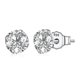 thumbnail image 1 of Flower Heart Stud- Pearl Small Earrings----0.4cm--Product code 81396 0.4cm, 1 of 4