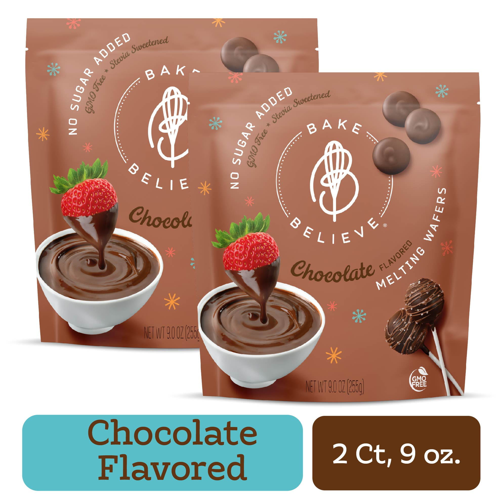 Bake Believe Dark Melting Wafers 2 Count