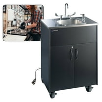 Ozark River Manufacturing Premier S1 Black, Portable Sink with Hot Water, 110V