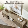 thumbnail image 2 of KeyWhat 70" TV Stand with 2 Soft Close Door, Modern Entertainment Center Console Table, Media Furniture for Living Room, Alder Grey, 2 of 7