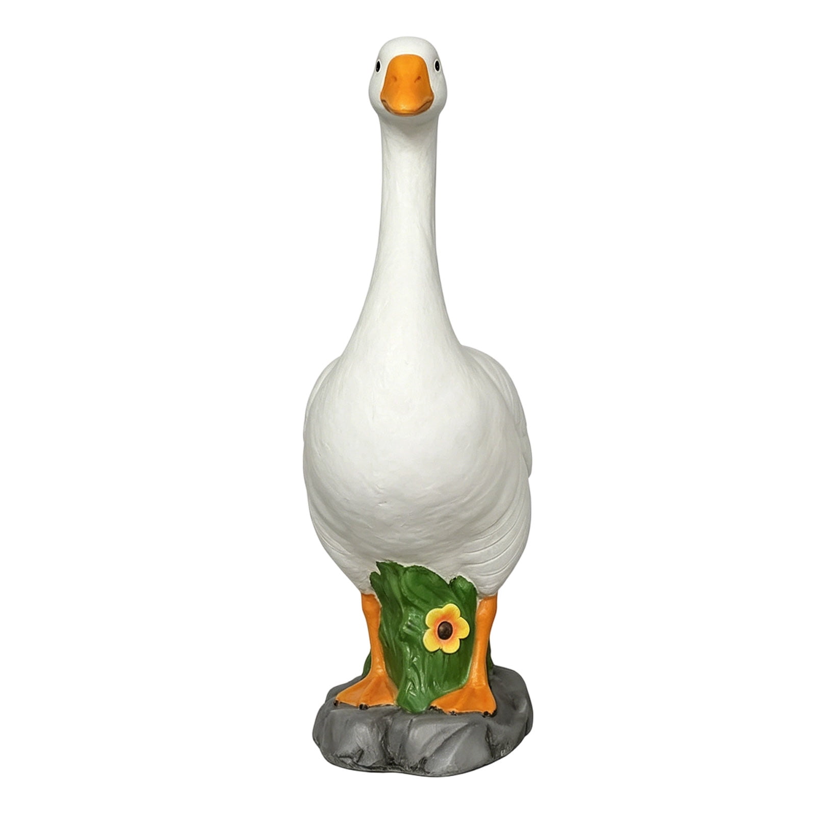 Large Porch Gooses Statue, Realistic Hollow Plastic Garden Goose