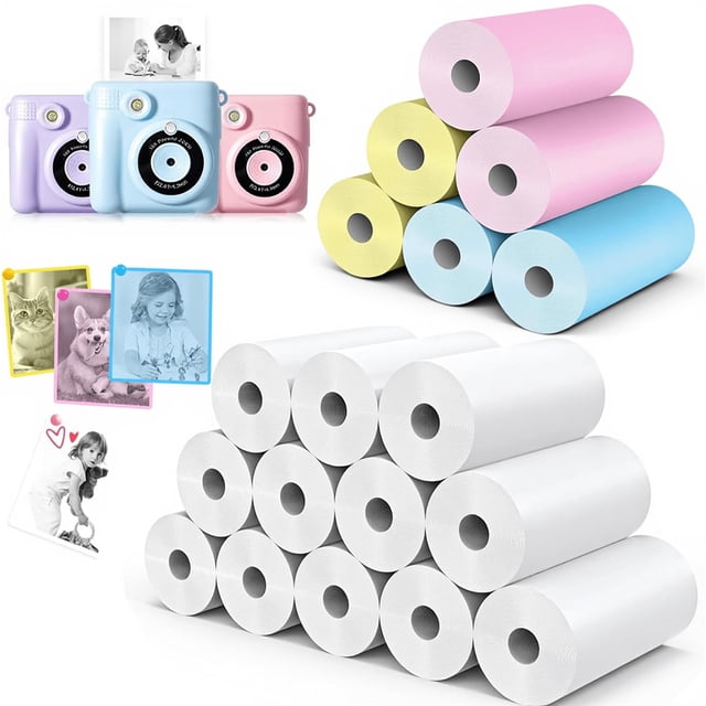 Recarga de papel para cámara infantil QUASON, 18 rollos