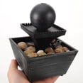 thumbnail image 3 of OULII Miniature Tabletop Fountain Desktop Design Black Resin 1Pcs, 3 of 8