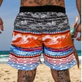 thumbnail image 4 of Pantalones cortos de playa con estampado de colores de verano a la moda para hombre Fridja  fhjkhfk457741, 4 of 7