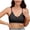 Black, variant on Ytndtr Wireless No Underwire Bra for Women V-Neck Lace Trim Supportive Seamless Bra Comfortable Tshirt Bralette